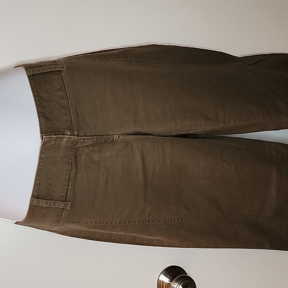 The Limited Khaki Pants Wide Leg, Olive Green, Size 4 - Picture 4 of 13